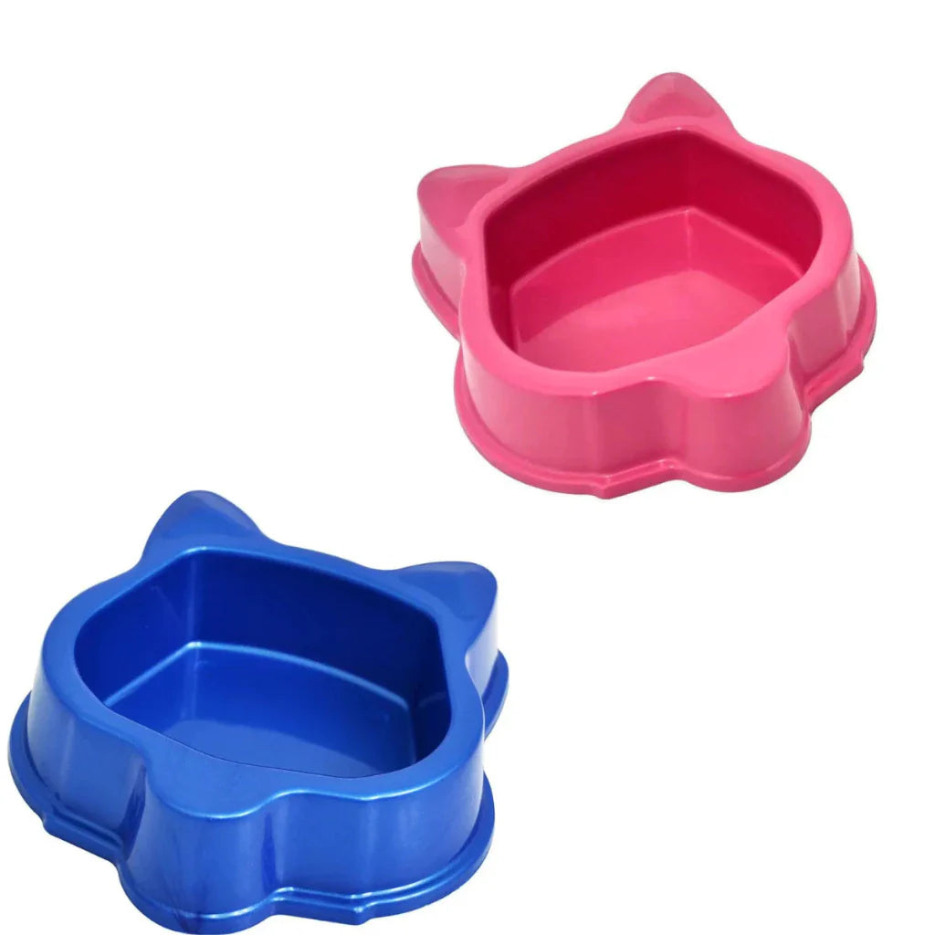 Comedouro e Bebedouro Antiformiga para Gatos Face Cat 160ml Kit 2 Unidades