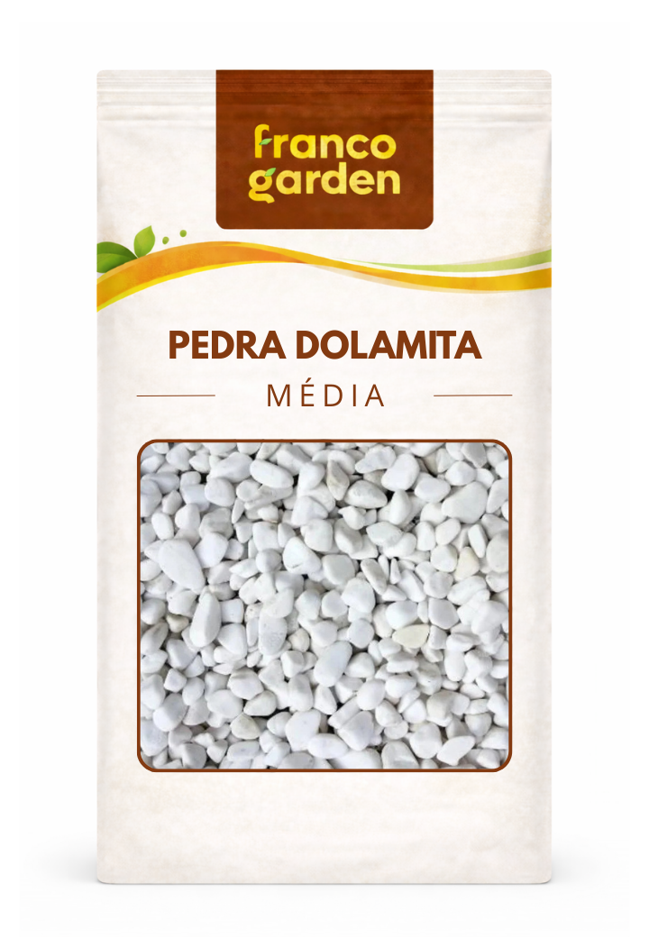 Pedra Dolomita Média Mineral Natural para Jardinagem - Franco Garden