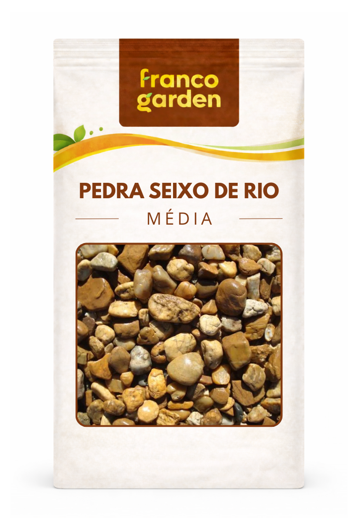 Seixo de Rio Pedra Natural Decorativa para Jardinagem – Franco Garden
