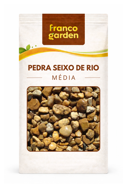 Seixo de Rio Pedra Natural Decorativa para Jardinagem – Franco Garden