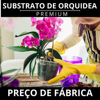 Substrato para Orquídeas Premium Alta Drenagem Pronto para Uso Orquimix - Franco Garden