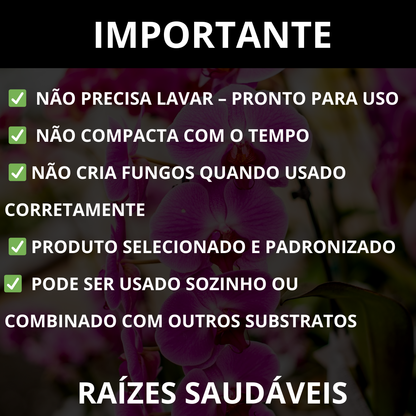 Substrato para Orquídeas Premium Alta Drenagem Pronto para Uso Orquimix - Franco Garden