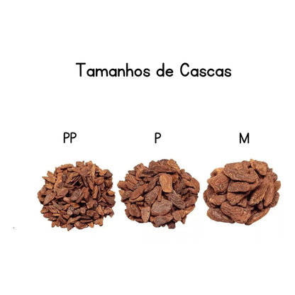 Casca de Pinus Média Natural para Jardinagem e Paisagismo