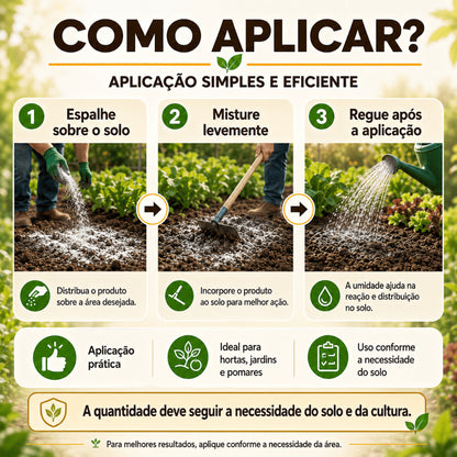 Calcário Dolomítico Agrícola - Corretivo de Solo com Cálcio e Magnésio