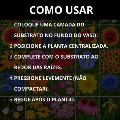 Substrato Flormix Pronto para Uso Rico em Matéria Orgânica
