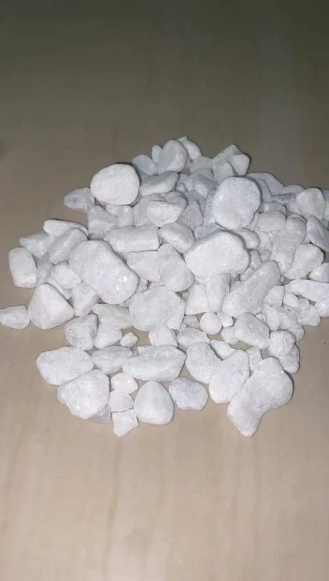 Pedra Seixo Branco Dolomita 5 kg para Jardim e Vasos