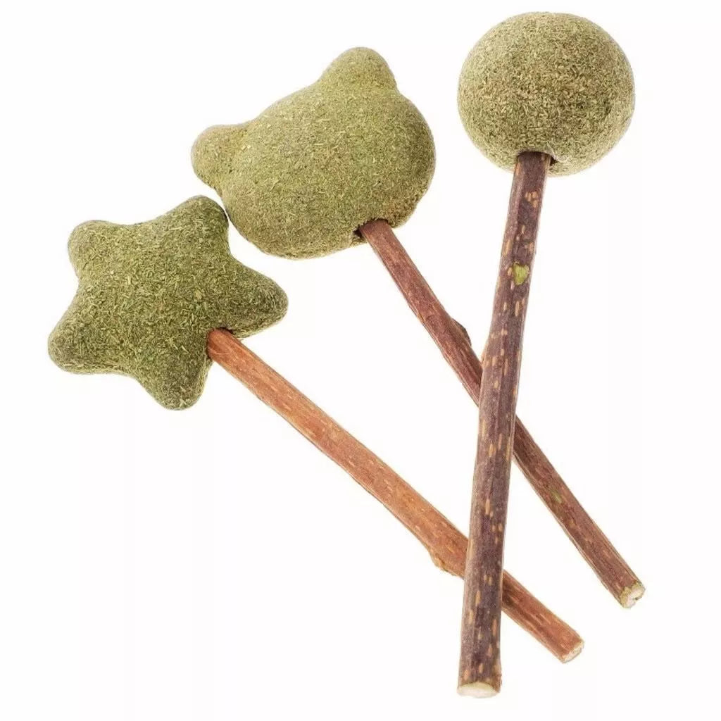 Pirulito Catnip Matatabi para Gatos Brinquedo Estimulante