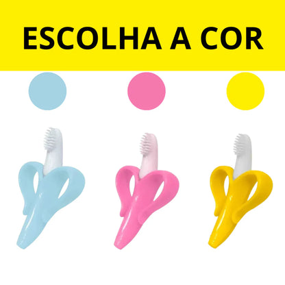 Mordedor Bananinha Escova de Dente para Cachorro MAYLON PET