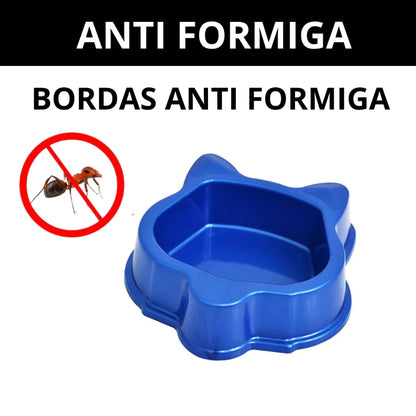 Comedouro e Bebedouro Antiformiga para Gatos Face Cat 160ml Kit 2 Unidades