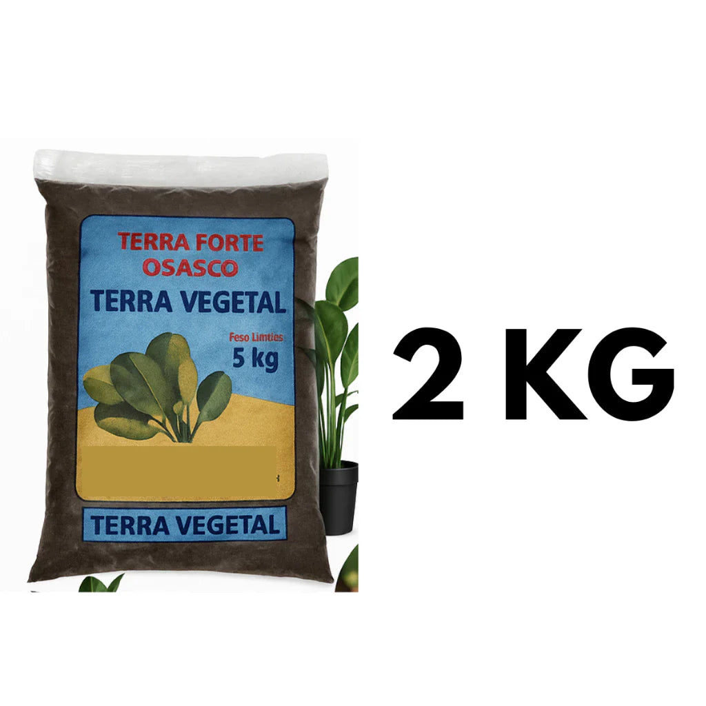 Terra Vegetal Orgânica Terra Forte 10kg Pronta para Plantio