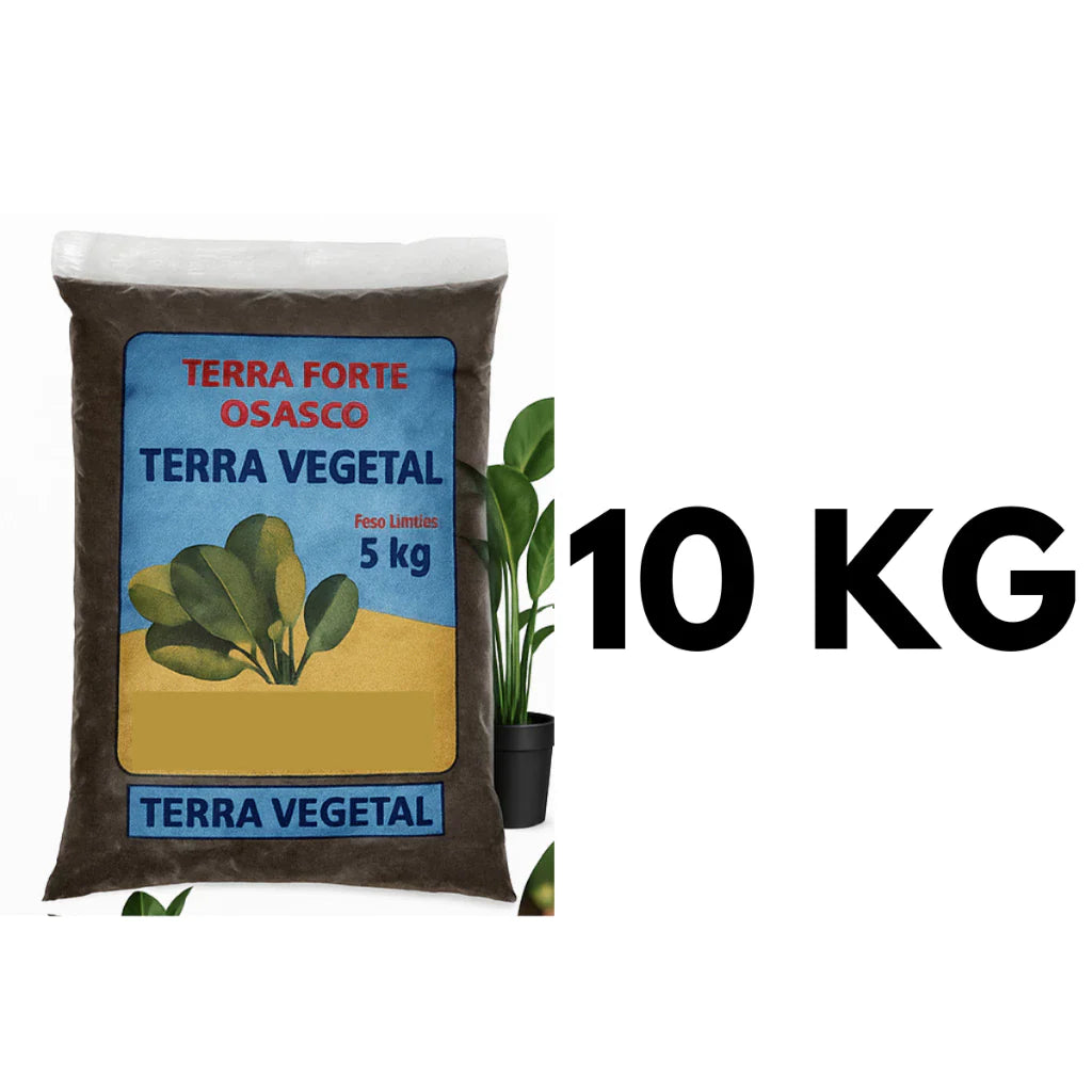 Terra Vegetal Orgânica Terra Forte 10kg Pronta para Plantio