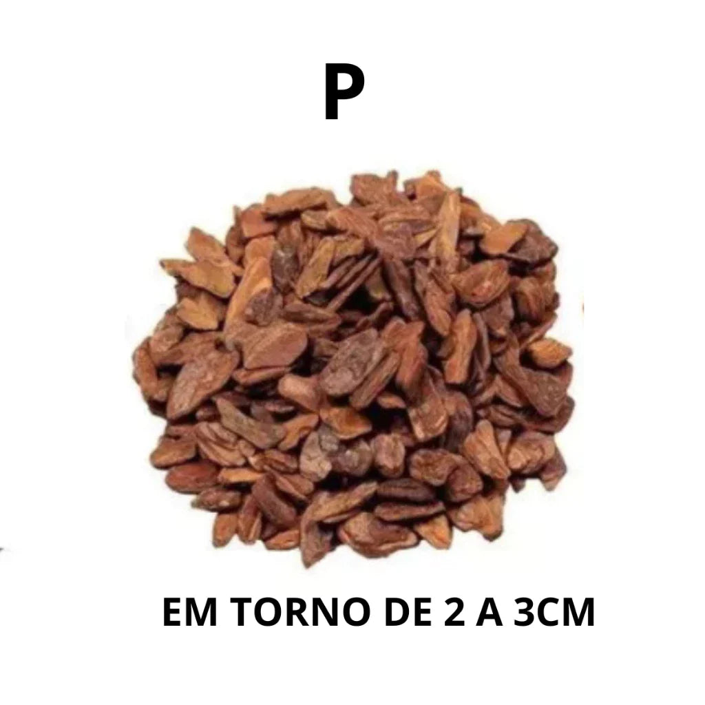 Casca de Pinus Polida para Jardinagem e Decoração 5L 10L 20L