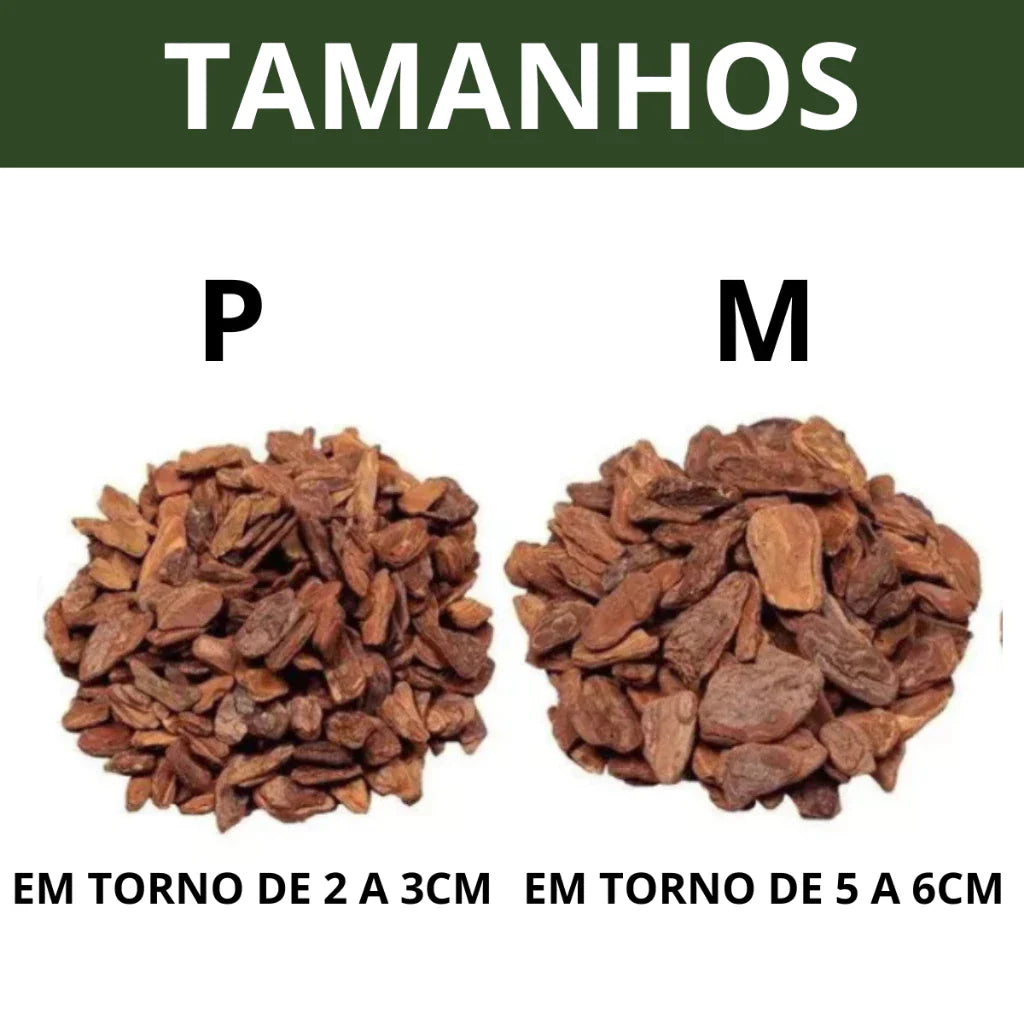 Casca de Pinus Polida Premium para Jardinagem e Decoração 5L 10L 20L
