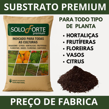 Substrato Solo Forte Premium Para Plantas 1kg 3kg 5kg