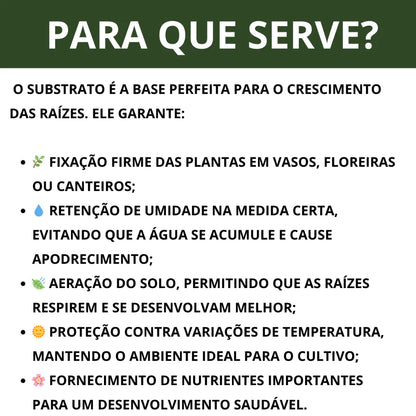 Substrato Solo Forte Premium Para Plantas 1kg 3kg 5kg