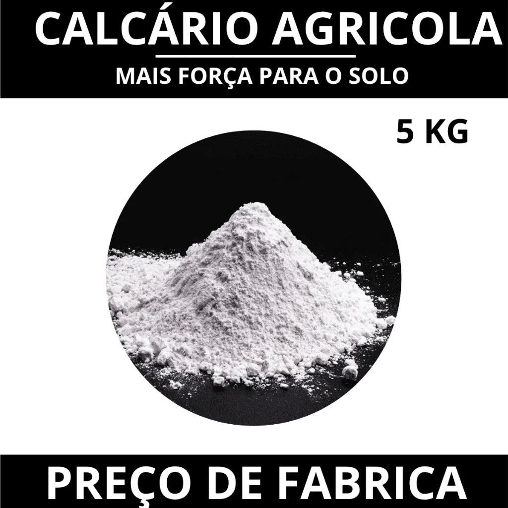 Calcário Agrícola Dolomítico 5kg Corretivo de Solo para Hortas e Jardins
