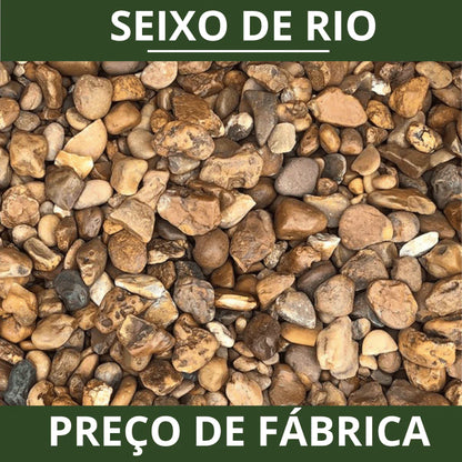 Pedra de Rio Natural 1kg para Aquário, Vasos e Jardim – PH Neutro