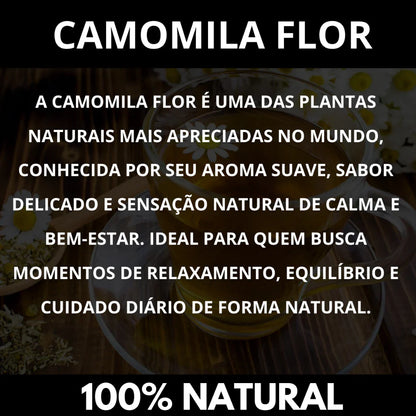 Camomila Flor Premium 100% Natural para Chá Relaxante