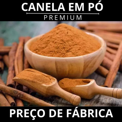 Canela em Pó 100% Natural Premium para Receitas e Bebidas