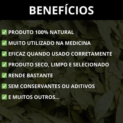 Folhas de Sene Premium 100% Natural para Chá Ocasional