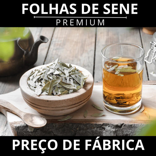 Folhas de Sene Premium 100% Natural para Chá Ocasional