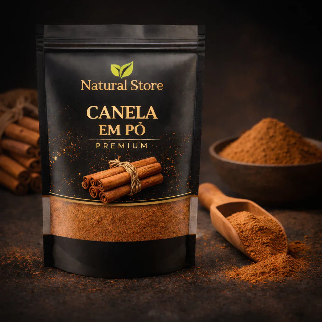 Canela em Pó 100% Natural Premium para Bebidas e Receitas